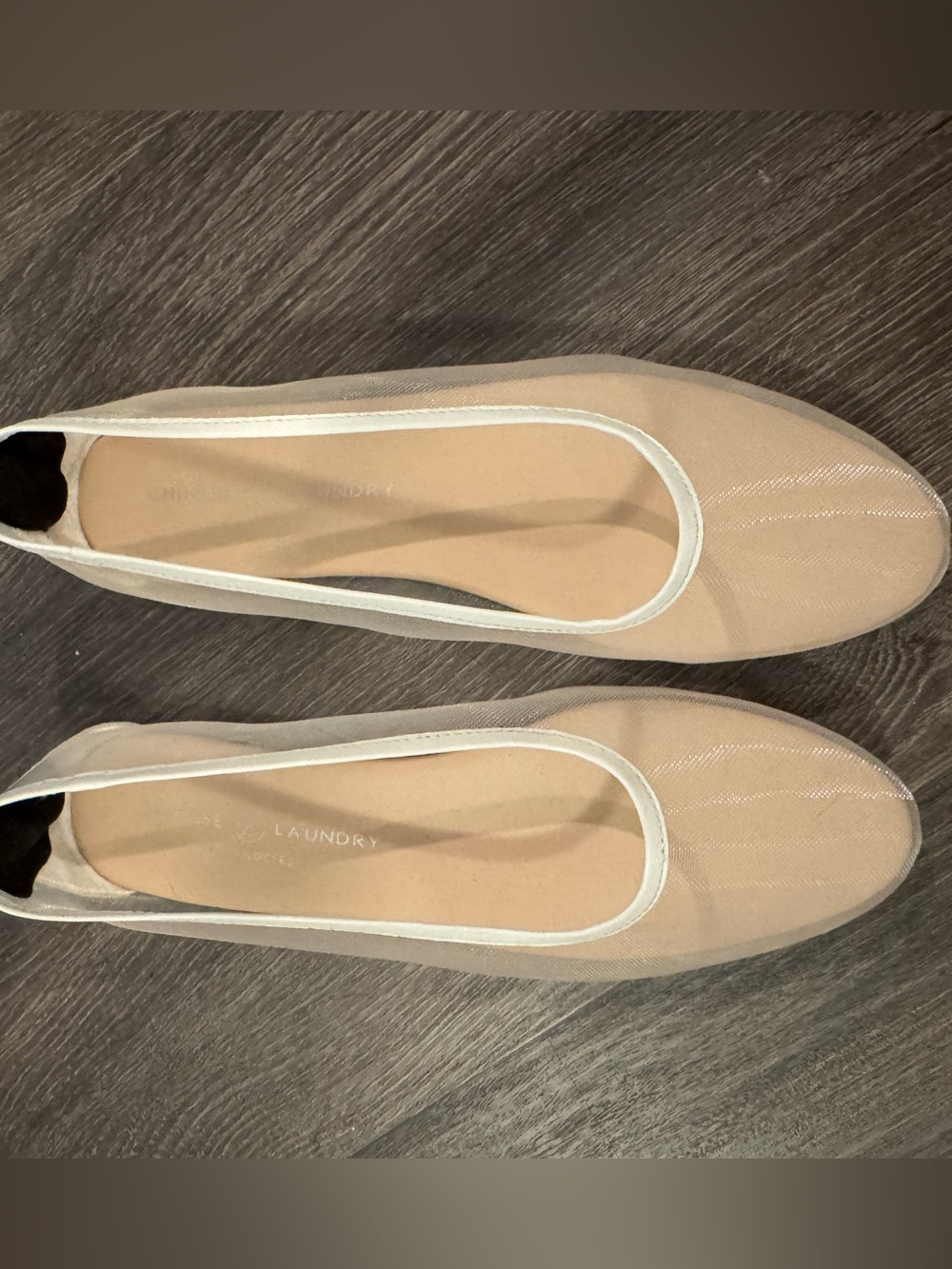 Chinese Laundry Mesh Ballet Flats with White Trim